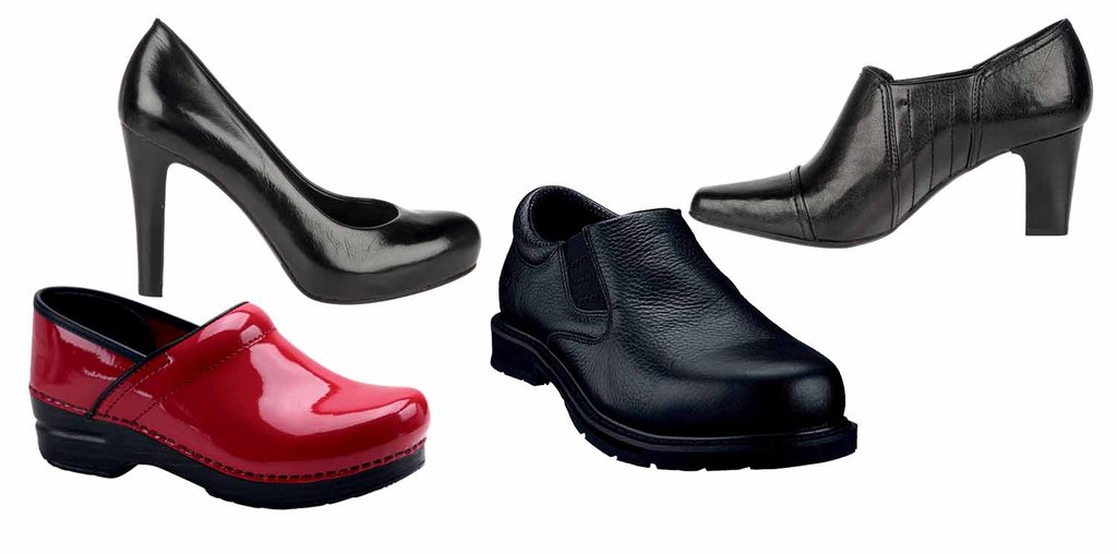 heeled safety shoes