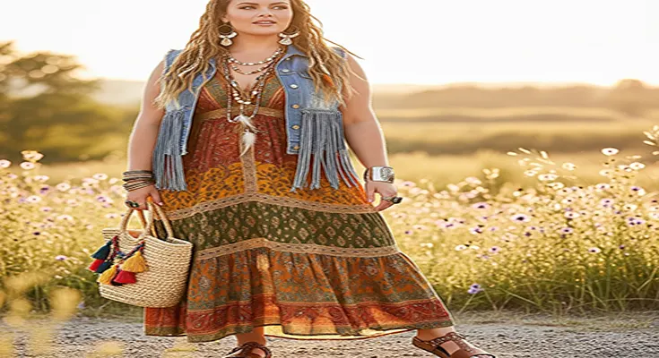 Bohemian Chic Fashion Ideas for Plus-Size Women: Embrace Free-Spirited Style with Confidence