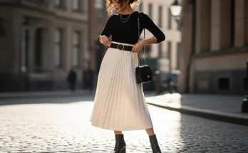 Styling a High-Waisted Pleated Midi Skirt: A Guide to Chic and Versatile Looks