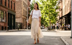Best Ways to Style a Sheer Lace Midi Skirt for Summer