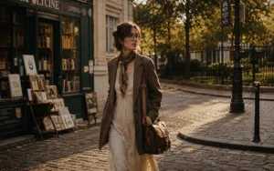 How to Style Oversized Blazers and Vintage Satchel Bags for the Poet Core Aesthetic