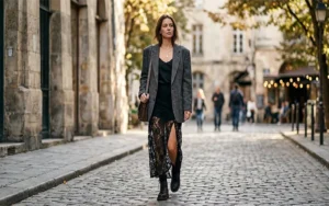 The Art of Contrast: Best Ways to Pair Lace Maxi Skirts with Oversized Blazers and Boots