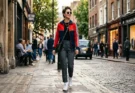 The High-Low Shift: Mastering the Retro Track Jacket and Tailored Trouser Combo